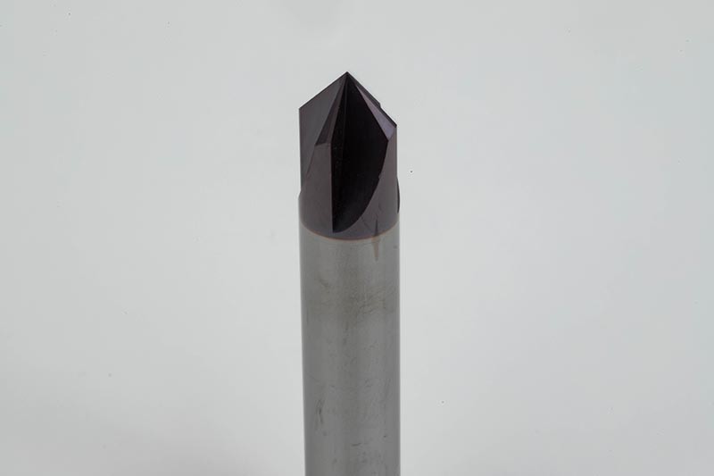 1 2 Dia 45 Carbide Chamfer Mill 4 Flute TiAlN Coated 1 4 LOC X 3