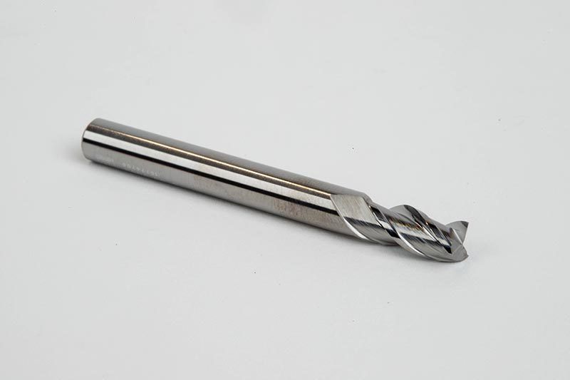 6mm Dia. Carbide End Mill, 3 Flute, Uncoated, 6mm Smooth Shank x 13mm LOC, Square Profile, HSAM2