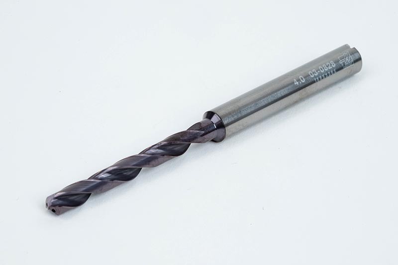 4mm Ø Carbide Drill, 6mm Shank x 140° Point Angle x 30° Helix, 5XD, 2 ...