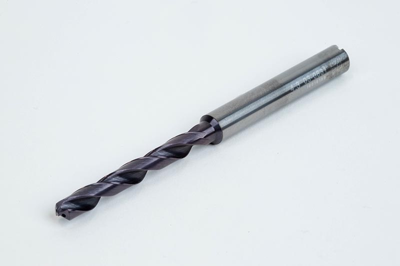 4.3mm Ø Carbide Drill, 6mm Shank x 140° Point Angle x 30° Helix, 5XD, 2 ...