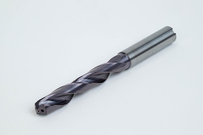 9mm Ø Carbide Drill, 10mm Shank x 140° Point Angle x 30° Helix, 5XD, 2 ...