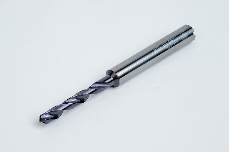 #27 Ø Carbide Drill, 6mm Shank x 140° Point Angle x 30° Helix, 5XD, 2 ...