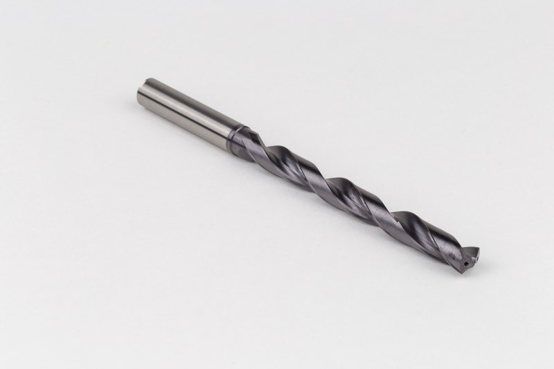 7mm Ø Carbide Drill, 8mm Shank x 140° Point Angle x 27° Helix, 8XD, 2 ...