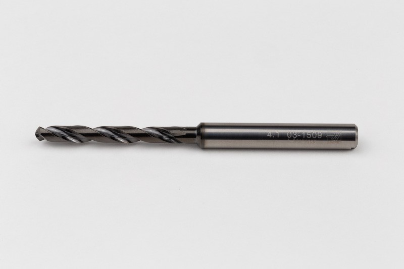 4.1mm Ø Carbide Drill, 6mm Shank x 118° Point Angle x 30° Helix, 5XD, 2 ...