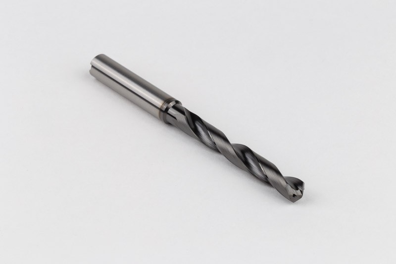 6.5mm Ø Carbide Drill, 8mm Shank x 118° Point Angle x 25° Helix, 5XD, 2 ...